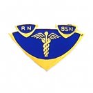 RN BSN Lapel Pin Insignia Emblem Registered Nurse Graduation Pinning 5003 New