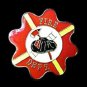 Fire Department Lapel Pin Red Maltese Cross Fireman Fires Chief Hat PIN236 New
