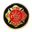 Fire Department Pin Dept Maltese Cross Fireman Hydrant Ladder Hat Lapel Cap Tac
