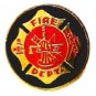 Fire Department Pin Dept Maltese Cross Fireman Hydrant Ladder Hat Lapel Cap Tac