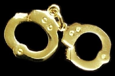 Handcuffs Tie Tac Police Officer Sheriff Security Hand Cuffs Gold Plate ...