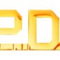 P.D. Collar Pin Set Insignia Gold Cut Out 1/2" Letters 2514