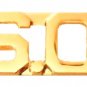 S.O. Collar Pin Set Security Officer Gold Plate 1/2" Cut Out Letters 2518 New