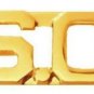 S.O. Collar Pin Set Security Officer Insignia Gold 3/8" Cut Out Letter 2404 New