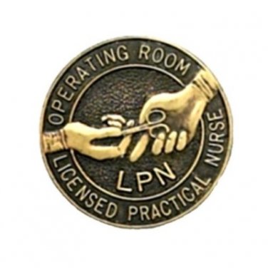 LPN Operating Room Nurse Pin Graduation Emblem Lapel Pins Professional 5050 New