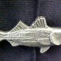 Pewter Bass Pin Striped Fish Fishing Lapel Cap Tac Rock Sport Fisherman New