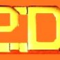P.D. Collar Pin Set Police Department 3/8" Gold Metal Cut Out Letters 4324G