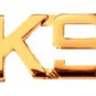 K-9 Unit Collar Pin Set Police Security Officer 3/8" Gold Cut Out Letters 2412