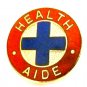 Health Aide Lapel Collar Pin Medical Insignia Blue Cross Emblem Professional 947