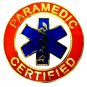 Paramedic Certified Tie Tac Tack Gold Red Blue Star of Life Uniform 62GT New
