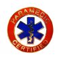 Paramedic Certified Tie Tac Tack Gold Red Blue Star of Life Uniform 62GT New