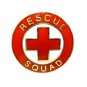 Rescue Squad Pin Collar Device Red Cross EMS Fire Departments EMT Gold 70G2 New