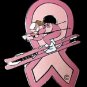 Pink Ribbon Pin Downhill Snow Ski Skiing Breast Cancer Awareness Sports Edition