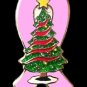 Pink Ribbon Lapel Pin Christmas Tree Breast Cancer Awareness Ornaments Holiday