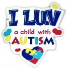 I Luv A Child With Autism Pin Color Puzzle Piece Heart Autistic Awareness Child