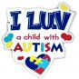 I Luv A Child With Autism Pin Color Puzzle Piece Heart Autistic Awareness Child