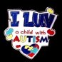 I Luv A Child With Autism Pin Color Puzzle Piece Heart Autistic Awareness Child