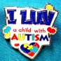 I Luv A Child With Autism Pin Color Puzzle Piece Heart Autistic Awareness Child