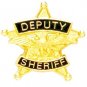 Deputy Sheriff Tie Tac 5 Point Star Eagle Tack Officer Professional Gold P3802G