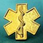 EMT EMS Star of Life Lapel Pin Tac Tack Gold Plated Medical Emblem Pins 5030 New