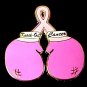 Breast Cancer Awareness Lapel Pin Dark Pink Ribbon Boxing Gloves Cap Tac New