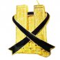 Twin Towers Black Ribbon Lapel Pin Remember 9-11-01 USA Awareness Gold Plate New
