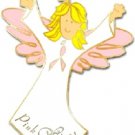 Pink Ribbon Angel Blonde Pin Angels Wings Support Breast Cancer Awareness New