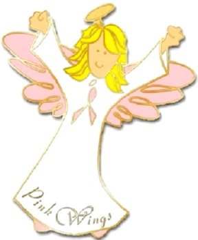 Pink Ribbon Angel Blonde Pin Angels Wings Support Breast Cancer Awareness New