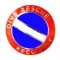 Dive Rescue Recovery Lapel Pin Collar Nickel Diving Team Scuba Diver Flag 68S1 M