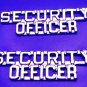 Security Officer Collar Pin Set Insignia Nickel Metal Cut Out Letter 2203 New