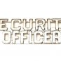 Security Officer Collar Pin Set Insignia Nickel Metal Cut Out Letter 2203 New