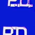 P.D. Police Department Collar Pin Device Set Nickel Metal Cut Out Letters 4315N