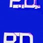 P.D. Police Department Collar Pin Device Set Nickel Metal Cut Out Letters 4315N