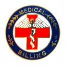 Medical Billing Lapel Pin Professional Medical Red Cross Caduceus 115 New