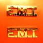 EMT Collar Pin Set Gold 1/2" Cut Out Letters Emergency Medical Technician 2506