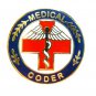 Medical Coder Lapel Pin Red Cross Caduceus Professional Career Pins 116 New