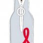 Stroke Victim Red Awareness Ribbon Beer Bottle Koozie Huggie Cover Lapel Pin New