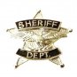 Sheriff Department Tie Tac 5 Point Star Nickel Plated Eagle Officer 3801 N New