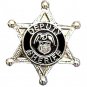 Deputy Sheriff Tie Tac 6 Point Star Eagle Crest Badge Tack Officer Nickel 3805