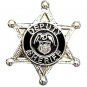 Deputy Sheriff Tie Tac 6 Point Star Eagle Crest Badge Tack Officer Nickel 3805