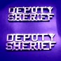Deputy Sheriff Collar Pin Device Set of 2 1/4" Cut Out Letters Nickel 2217 New