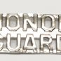 Honor Guard Collar Pin Set Fire Dept Police Military Nickel Cut Out Letters 2227