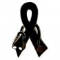 Melanoma Awareness Lapel Pin Black Ribbon Stethoscope Nurse Doctor Vet New