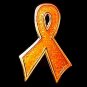 Hunger Awareness Pin Orange Ribbon Bling Relief Aid New