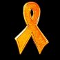 Hunger Awareness Pin Orange Ribbon Bling Relief Aid New
