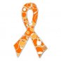 Agent Orange Pin Awareness Ribbon Retro Bubble New