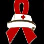 Huffing Awareness Pin Red Ribbon Support Nurse Cap New