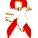 Dysautonomia Awareness Lapel Pin Red Ribbon White Dove Support New