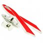 Dysautonomia Awareness Month is March Red Ribbon Lapel Pin Silver Trim New