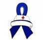 Dysautonomia Awareness Month is March Nurse Cap Red Cross Blue Ribbon Pin New